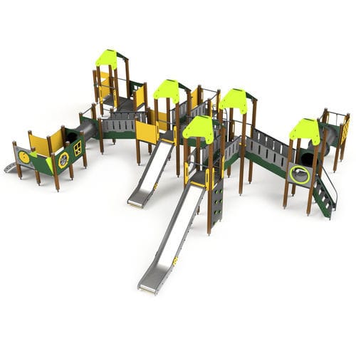 Struttura ludica per parco giochi - 10027 - Astrus Playgrounds - in legno / in metallo / in HDPE