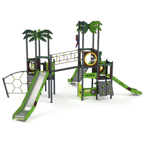 Struttura ludica per parco giochi - 11132 - Astrus Playgrounds - in metallo / in HDPE / modulare