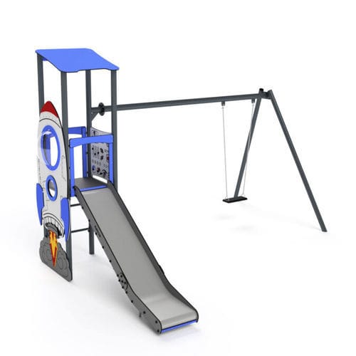 Struttura ludica per parco giochi - 11143 - Astrus Playgrounds - in metallo / in PEHD / modulare