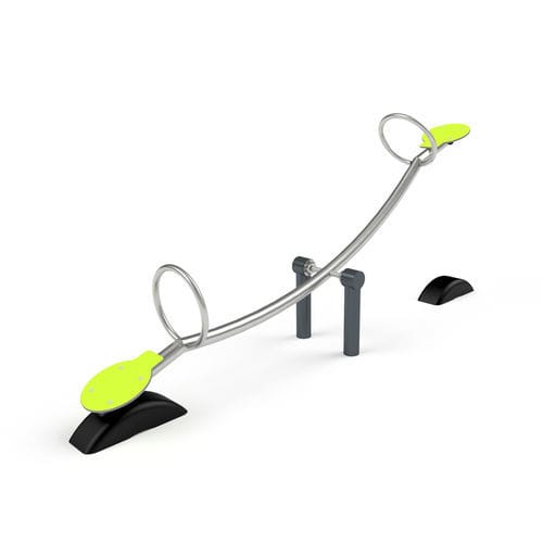 Altalena basculante in acciaio - 3506S - Astrus Playgrounds - in HDPE / per parco giochi