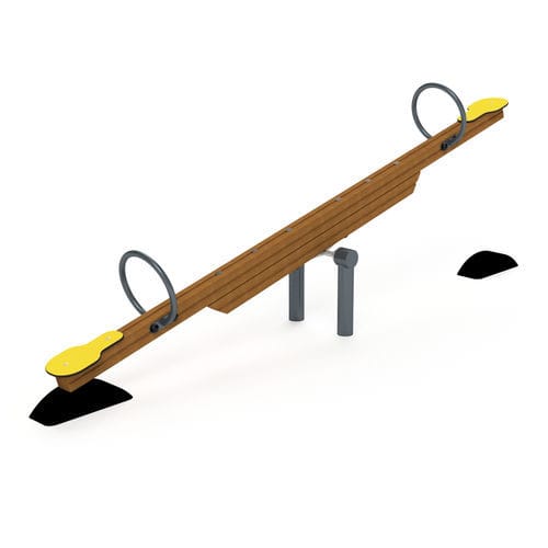 Altalena basculante in legno - 3505D - Astrus Playgrounds - in HDPE / per parco giochi