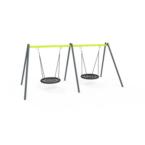 Altalena in metallo - 3511S - Astrus Playgrounds - per parco giochi / doppia