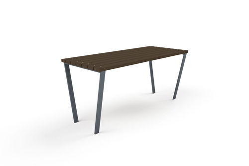 Tavolo contemporaneo - 5014S - Astrus Playgrounds - impiallacciato in legno / con supporto in metallo / rettangolare