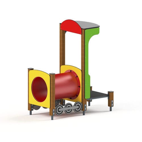 Struttura ludica per parco giochi - 3004D - Astrus Playgrounds - per enti locali / in metallo / in legno