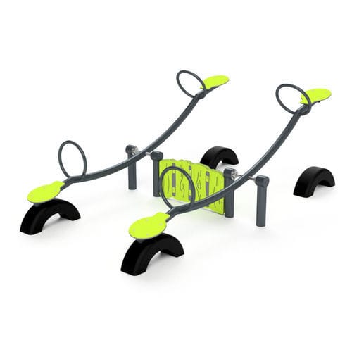 Altalena basculante in metallo - 3519S - Astrus Playgrounds - in HDPE / per parco giochi