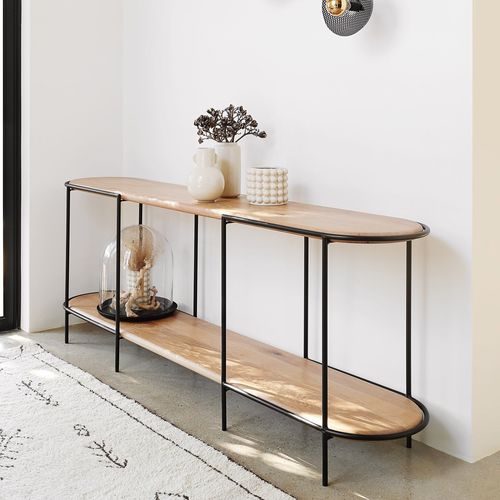 Consolle classica - PILL - Studio 19 - in legno / in granito / con supporto in acciaio