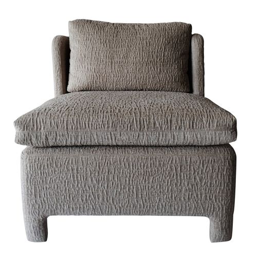 Chauffeuse contemporanea - SLIPPER - Studio 19 - in pelle / in tessuto