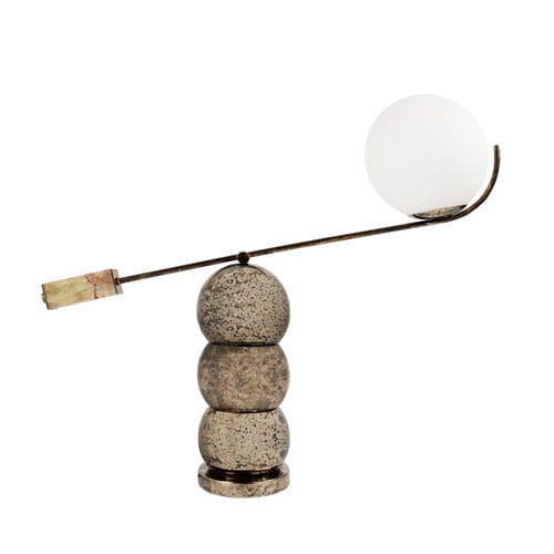 Lampada da tavolo - CATAPULT - Studio 19 - in vetro / in onice / contemporanea