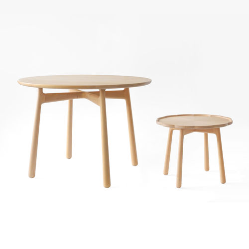 Tavolino basso contemporaneo - COME-TOGETHER - Ziinlife - in faggio / rotondo / per uso residenziale