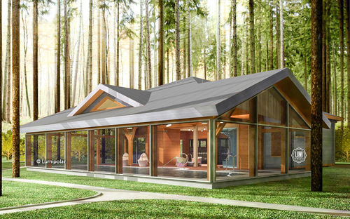 Edificio prefabbricato - SAFRAN 232 - Lumi Polar - in legno lamellare / struttura in legno / per spa