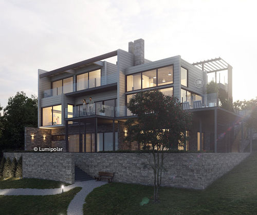 Casa prefabbricata - ICEBERG 366 - Lumi Polar - ecologica / a risparmio energetico / contemporanea