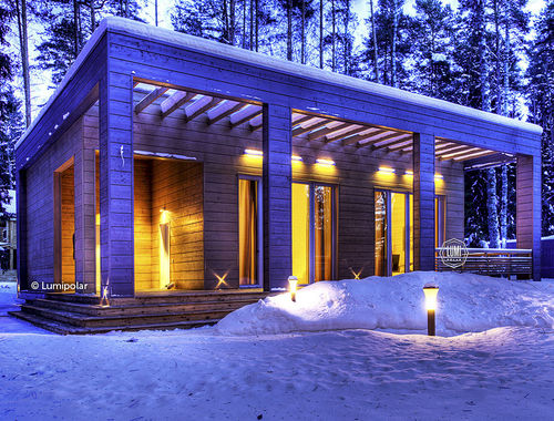 Edificio prefabbricato - OXXO GUEST HOUSE - Lumi Polar - in legno lamellare / per uso residenziale / contemporaneo