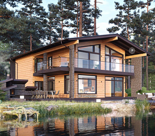Casa prefabbricata - WOODBERRY 394 - Lumi Polar - ecologica / a risparmio energetico / contemporanea