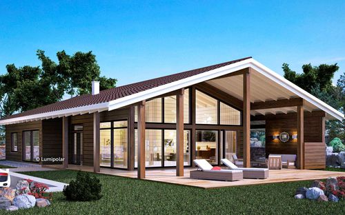Casa tipo - JENNI 195 - Lumi Polar - ecologica / a risparmio energetico / contemporanea