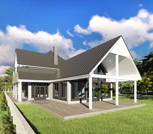Casa tipo - GRAND PRAIRIE 343 - Lumi Polar - ecologica / a risparmio energetico / contemporanea