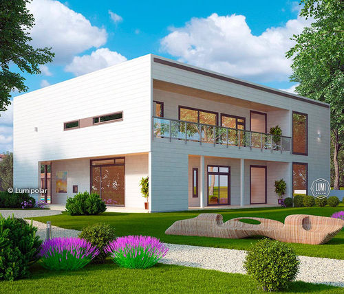 Casa tipo - MONRO 616 - Lumi Polar - ecologica / a risparmio energetico / contemporanea