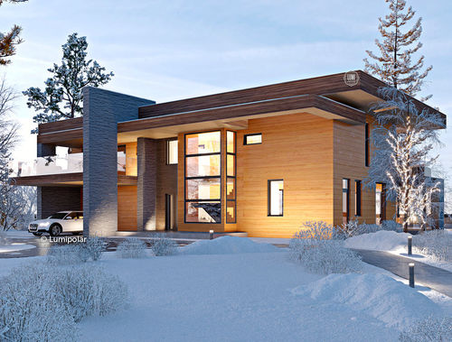 Casa tipo - CHARISMA 618 - Lumi Polar - ecologica / a risparmio energetico / contemporanea