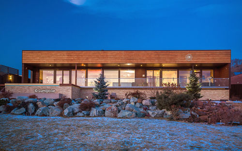Casa moderna - ESTET 237 - Lumi Polar - con terrazza / a un piano / in legno