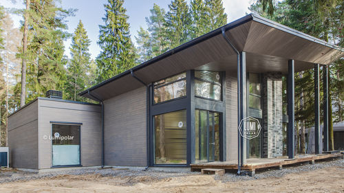 Casa moderna - KOMANDOR 466 - Lumi Polar - a un piano / in legno / in vetro