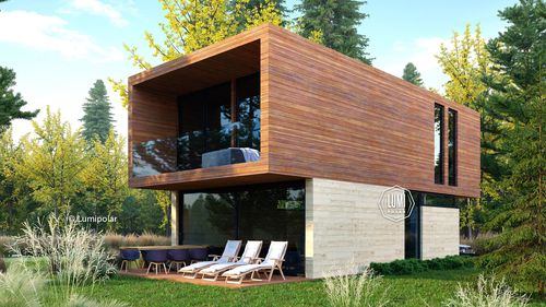 Casa prefabbricata - NEO HIT 115 - Lumi Polar - ecologica / a risparmio energetico / contemporanea