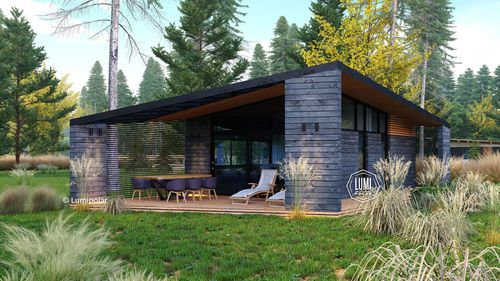 Casa prefabbricata - NEO LUCH 44 - Lumi Polar - ecologica / a risparmio energetico / contemporanea
