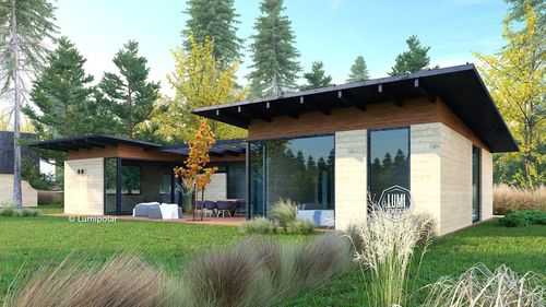 Casa prefabbricata - NEO MIX 115 - Lumi Polar - ecologica / a risparmio energetico / contemporanea