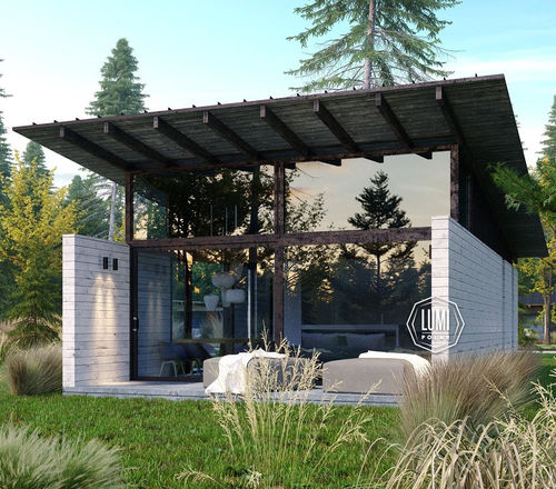 Casa prefabbricata - Neo Ray 60 - Lumi Polar - ecologica / a risparmio energetico / contemporanea