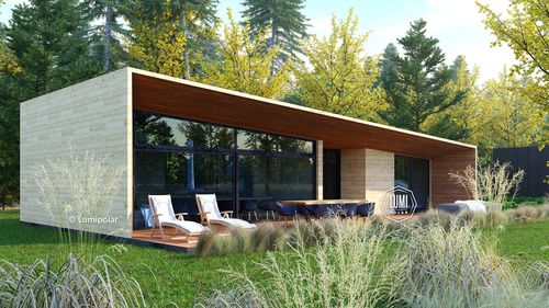 Casa prefabbricata - Neo Box 75 - Lumi Polar - ecologica / a risparmio energetico / contemporanea