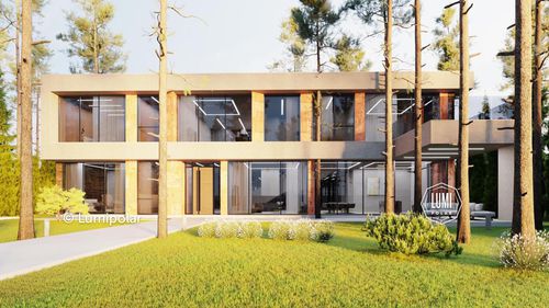 Casa tipo - FASHION 668 - Lumi Polar - moderna / a legna / in lana di roccia