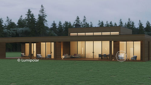 Casa moderna - SALVADOR 256 - Lumi Polar - contemporanea / con terrazza / in legno