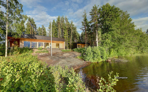 Sauna per uso residenziale - MORION 114 - Lumi Polar - contract / in legno