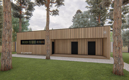 Edificio prefabbricato - KOMANDOR 86 - Lumi Polar - modulare / per garage