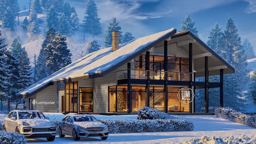 Casa prefabbricata - AZART 241 - Lumi Polar - contemporanea / in legno / in vetro