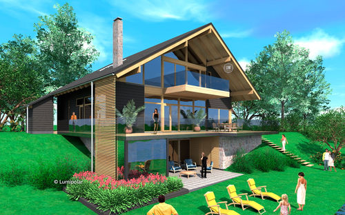 Casa prefabbricata - DUGLAS 297 - Lumi Polar - moderna / minimalista / con terrazza