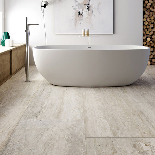 Piastrella in gres porcellanato - MARBLES TRAVERTINO  - Exagres - opaca / smaltata / da interno