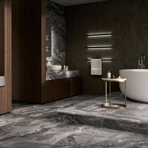 Piastrella in gres porcellanato - OROBICO GRIS - Exagres - levigata / da interno / da bagno