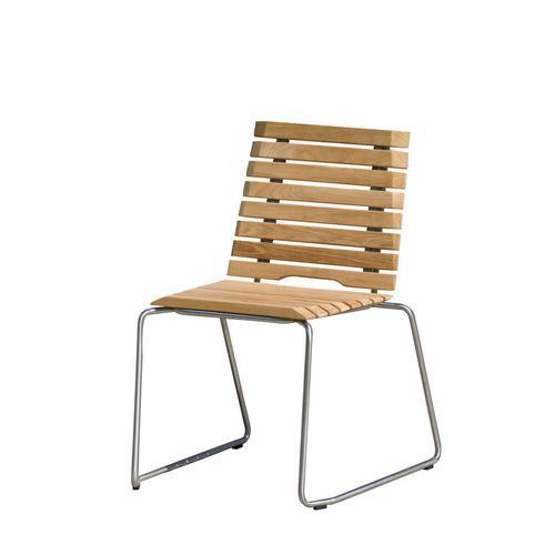 Sedia contemporanea - OPERA - Pircher - da esterno / da interno / in teak