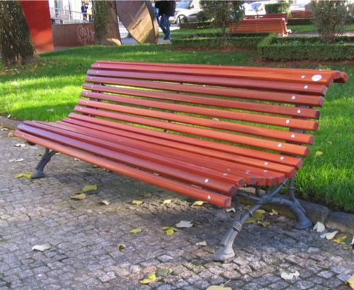 Panca per spazi pubblici classica - ROMANTICO - Bragmaia - in legno / in ghisa / con schienale