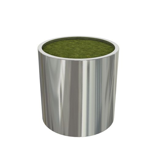 Vaso da giardino in lamiera - MKS - Mertoglu - in acciaio inossidabile / a pavimento / rotondo