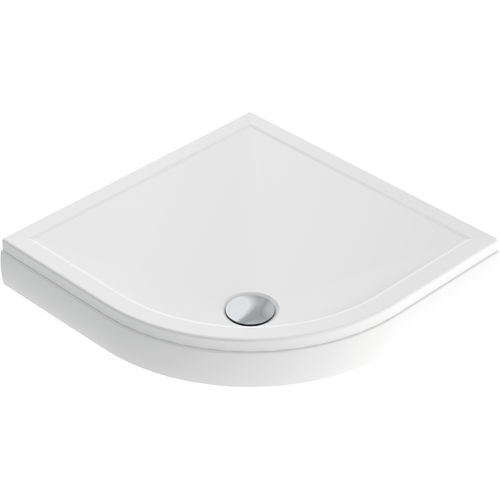 Piatto doccia d'angolo - TESO  - Aquaestil plus - da appoggio / ultrapiatto / in ghisa