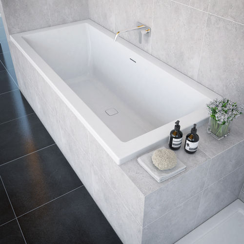 Vasca da bagno con piedi - VICTORIA - Aquaestil plus - in acrilico / termale / bianca