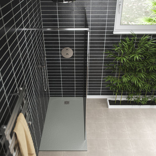 Piatto doccia rettangolare - STONE - Aquaestil plus - da appoggio / ultrapiatto / in marmo