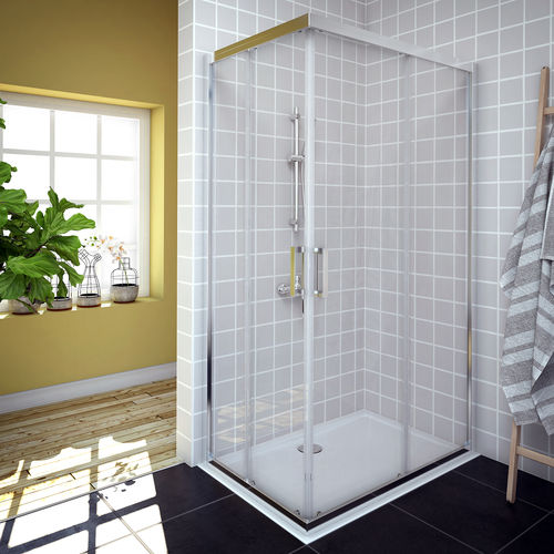 Parete doccia scorrevole - SAVANA D+D - Aquaestil plus - d'angolo / in vetro temprato / contract