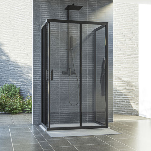 Parete doccia fissa - SAVANA W+ - Aquaestil plus - scorrevole / in vetro temprato / contract