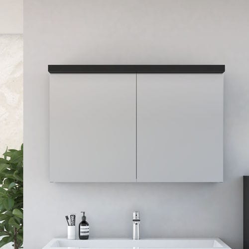 Mobile pensile per bagno con specchio contemporanea - ASTRA - Aquaestil plus - per uso residenziale / in MDF / da parete