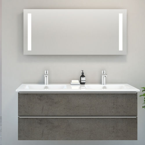 Specchio da bagno a muro - SFERA - Aquaestil plus - contemporaneo / rettangolare / luminoso