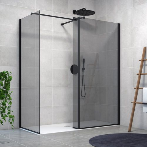 Parete doccia fissa - ZENITH WALL + L + W - Aquaestil plus - d'angolo / in vetro temprato / su misura