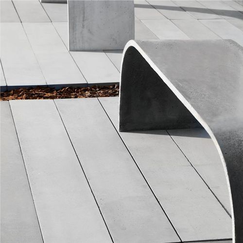Lastricato in calcestruzzo - LONGER  - Modern Line - da esterno / per terrazza / liscio