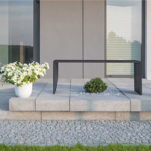 Panca per spazi pubblici contemporanea - REGULAR SLIM  - Modern Line - in calcestruzzo / fatta a mano