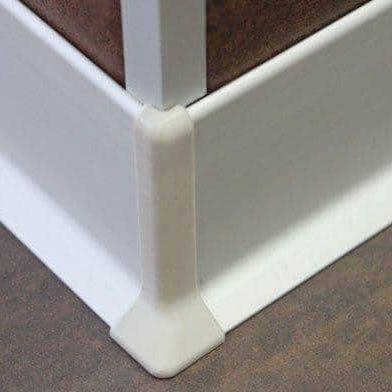 Battiscopa argentato - DEVAUD SAS - in alluminio / d'angolo / decorativo
